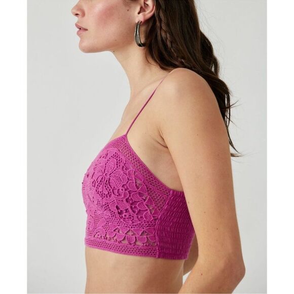 FREE PEOPLE FP One Lyra Bralette / Dahlia Mauve - Picture 2 of 6